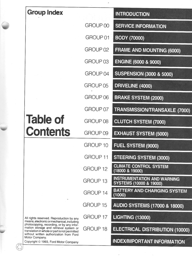 1994 Ford Probe Factory OEM Shop Repair Maintenance Service Manual