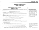 2001 Ford F-150 Factory Electrical Wiring Diagrams Manual