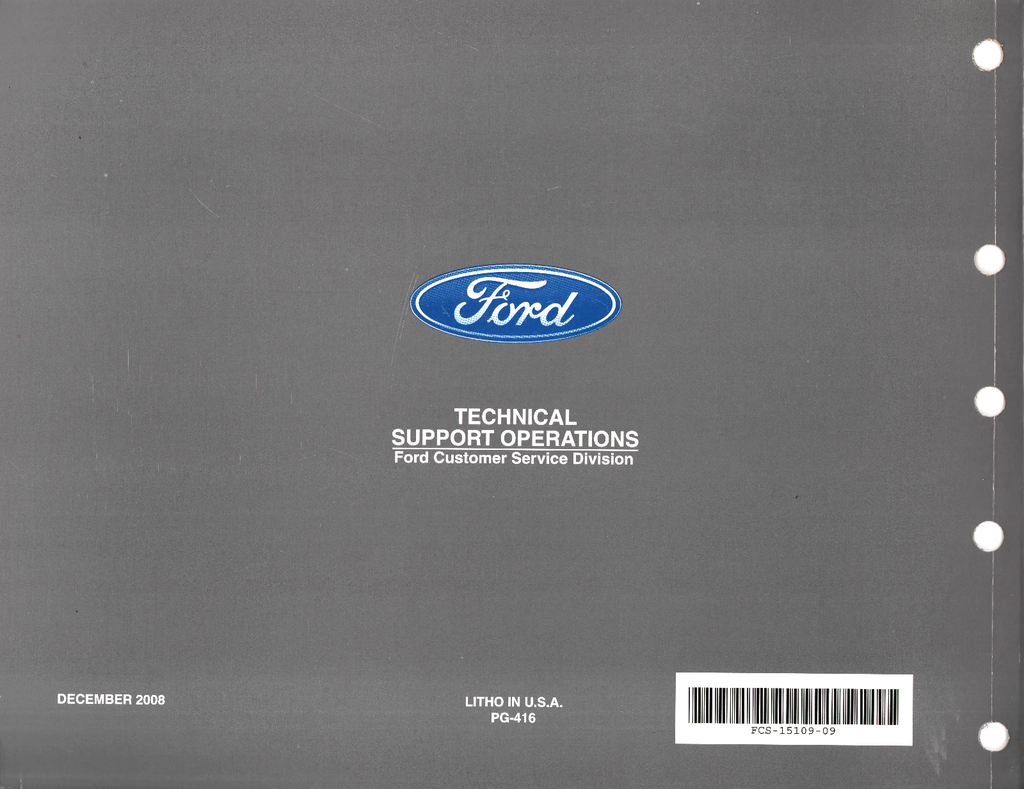 2009 Ford Lincoln MKS Factory Electrical Wiring Diagrams Manual