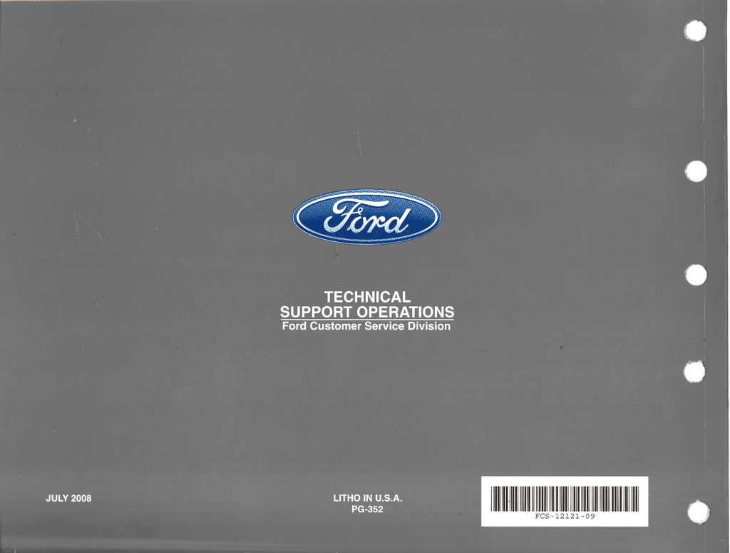 2009 Ford Mustang Factory Electrical Wiring Diagrams Manual