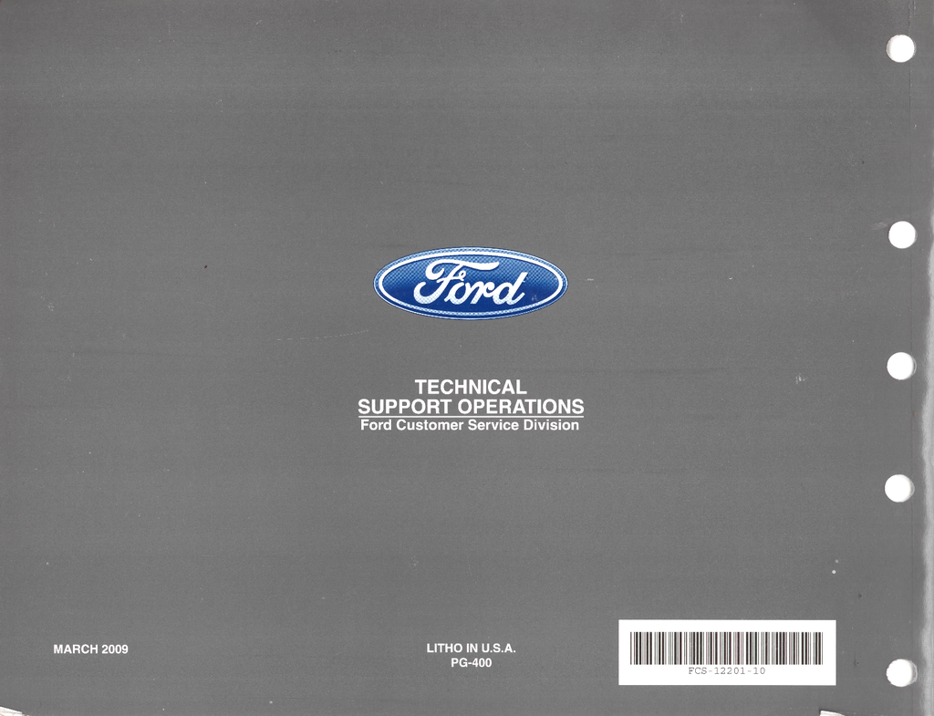 2009-2010 Ford F-650, F-750 F-Super Duty Factory Electrical Wiring Diagrams Manual