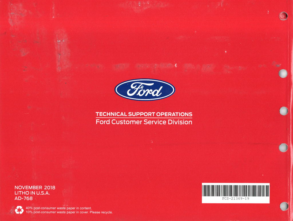 2019 Ford Transit Factory Electrical Wiring Diagrams Manual