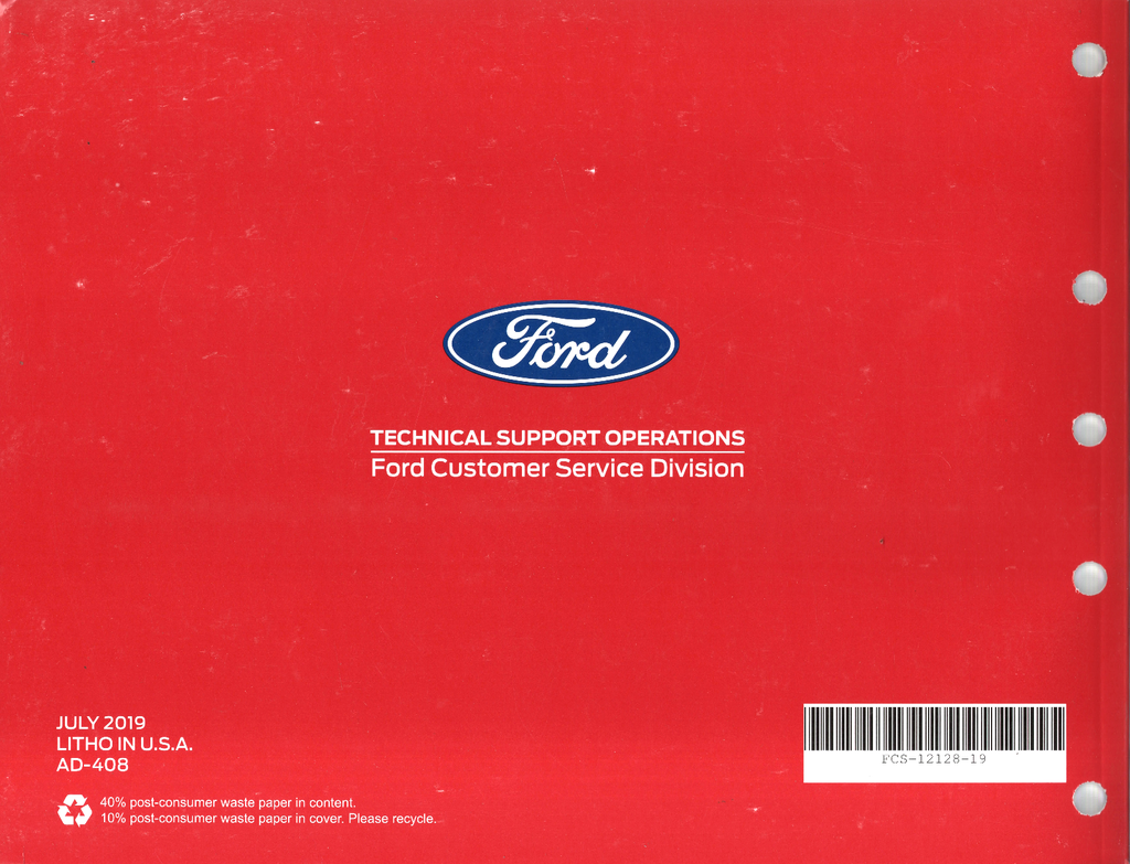 2019 Ford E-Series Factory Electrical Wiring Diagrams Manual