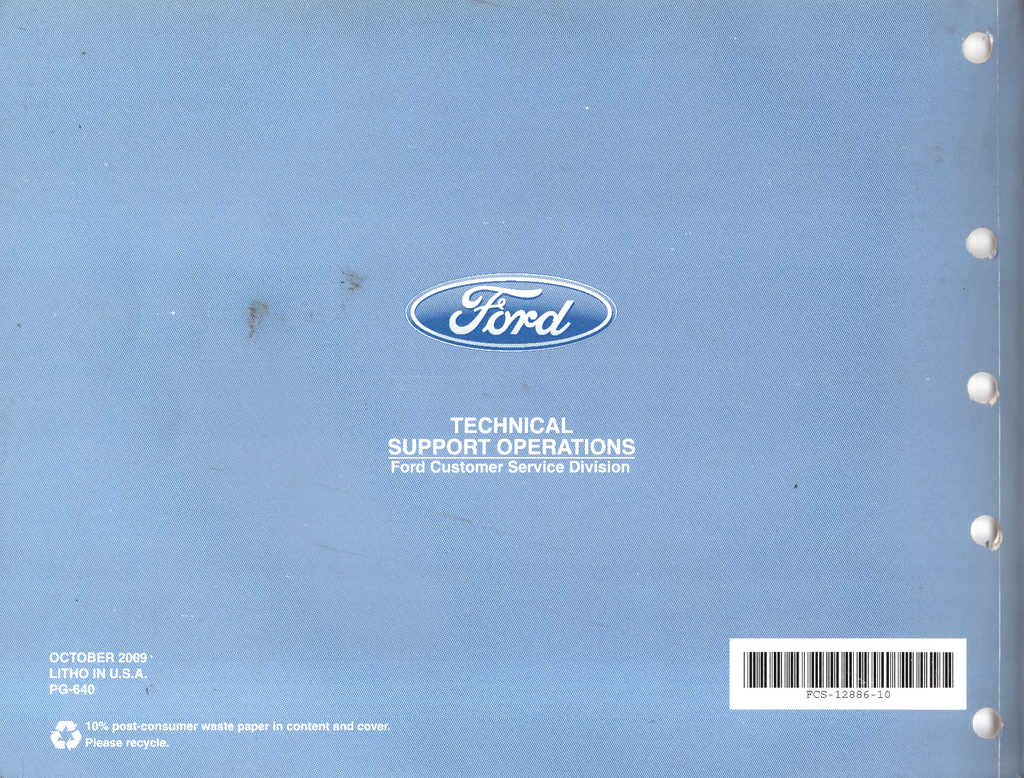 2010 Ford Expedition, Lincoln Navigator Factory Electrical Wiring Diagrams Manual