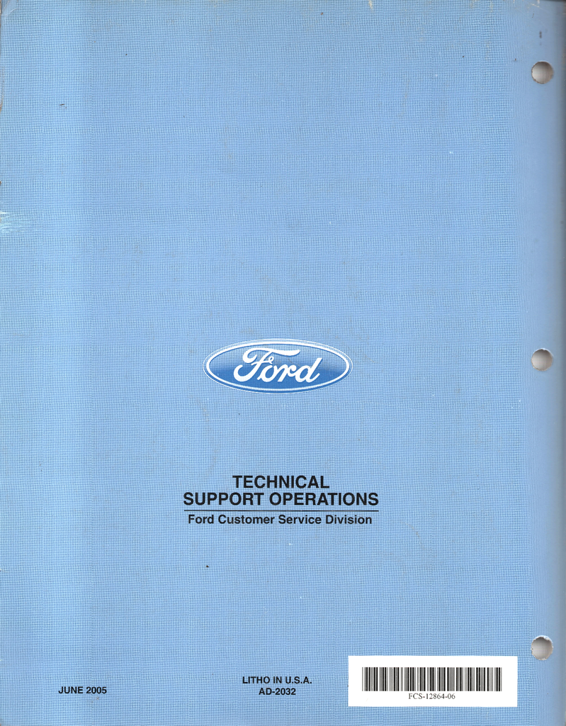 2006 Ford F-650, F-750 Super Duty Factory Workshop Service Manual