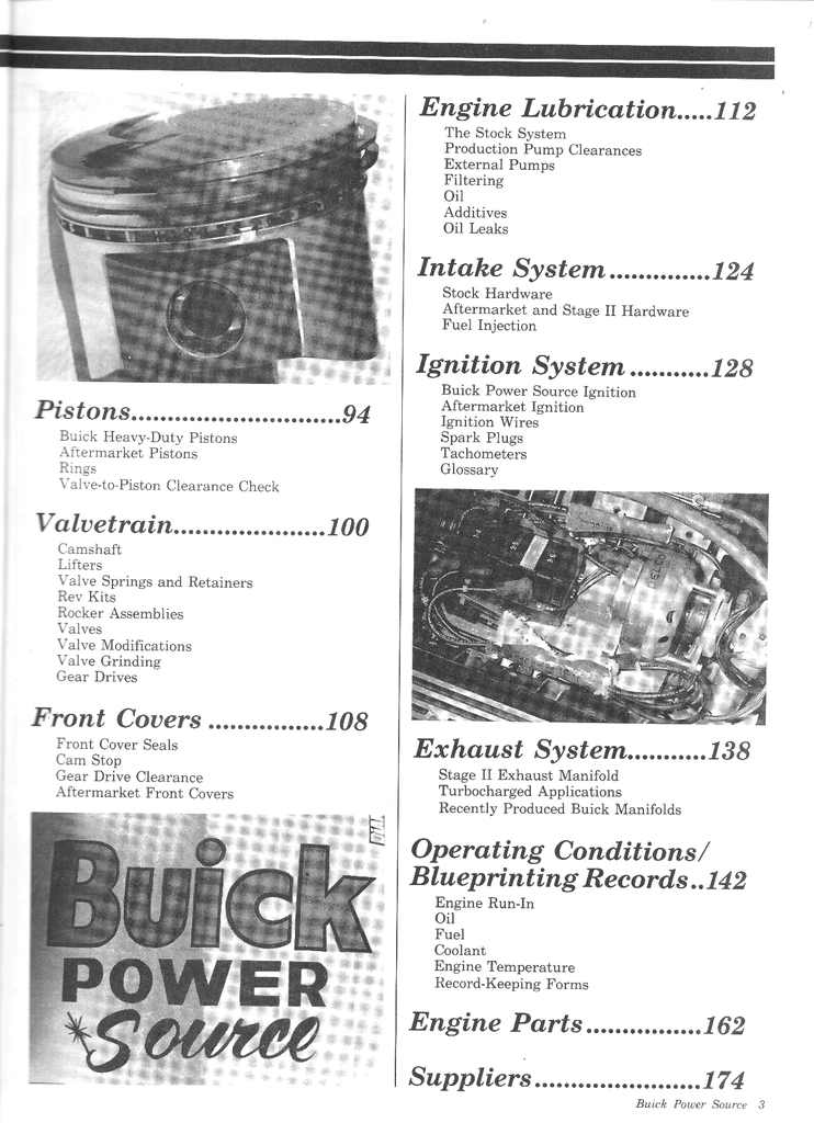 1986 Buick Power Source Parts & Modification Catalog--Grand National, Racing Parts