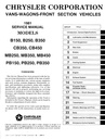 1981 Dodge Ram and Plymouth Voyager Full-Size Van Shop Maintenance Repair Service Manual