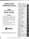 1985 Dodge 100–350 Ram Pickup Trucks and Ramcharger SUV 2x4 and 4x4 Shop Maintenance Repair Service Manual