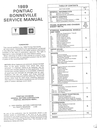 1989 Pontiac Bonneville Factory Shop Repair Service Manual