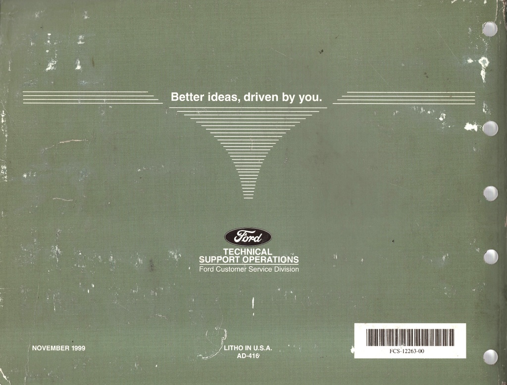 2000 Ford F-150 Pickup Electrical Wiring Diagrams Shop Service Repair Manual