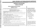 2000 Ford Crown Victoria Mercury Grand Marquis Electrical Wiring Diagrams Shop Service Repair Manual