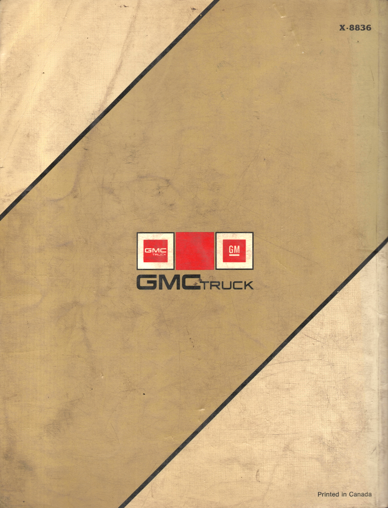 1988 GMC Light Truck Factory Fuel and Emissions Service Tune-Up Manual (Gas Engines)