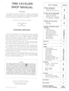1986 Chevrolet Cavalier Factory OEM Shop Service Repair Manual