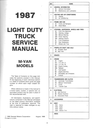 1987 Chevrolet Astro Van Factory OEM Shop Service Repair Manual