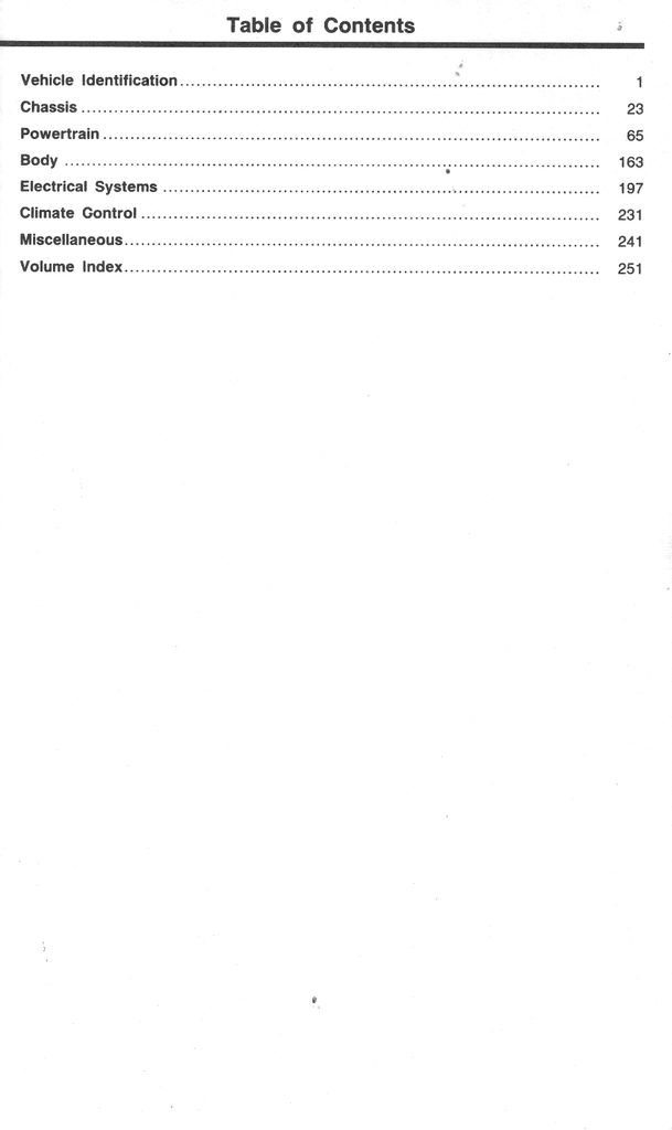 1988 Ford/Lincoln/Mercury Front Wheel Drive Car Specification Book 1