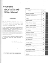 1991 Hyundai Sonata V6 Factory Shop Repair Service Manual