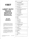 1987 GMC Safari M-Van Factory Service Shop Manual