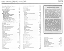 1985 Ford Thunderbird, Mercury Cougar Factory Electrical & Vacuum Troubleshooting Wiring Diagrams Manual EVTM