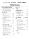 2009 Ford Escape, Escape Hybrid, Mercury Mariner, Mariner Hybrid Factory Workshop Service Manual Set