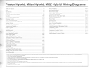 2011 Ford Fusion Hybrid, Mercury Milan Hybrid, Lincoln MKZ Hybrid Factory Electrical Wiring Diagrams Manual