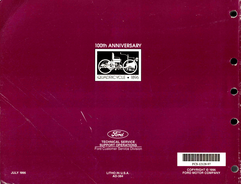 1997 Ford Econoline Van & Club Wagon Factory Electrical Troubleshooting Wiring Diagrams Manual EVTM