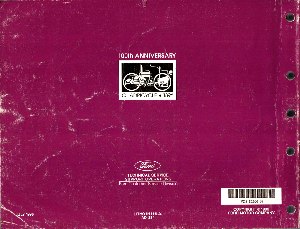 1997 Ford Explorer, Mercury Mountaineer Factory Electrical & Vacuum Troubleshooting Wiring Diagrams Manual EVTM