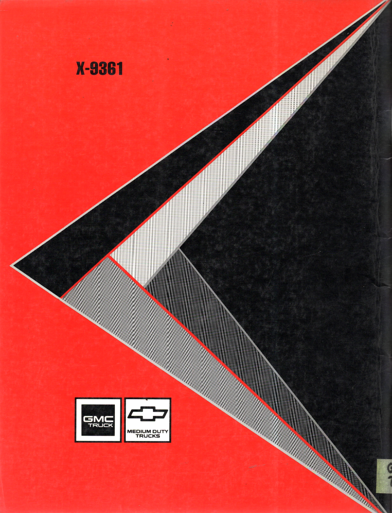 1993 GMC/Chevrolet B7 Cowl School Bus Chassis Medium Duty Truck Service Manual Supplement