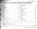 2006 Ford Freestyle, Five Hundred & Mercury Montego Factory Electrical Wiring Diagrams Manual