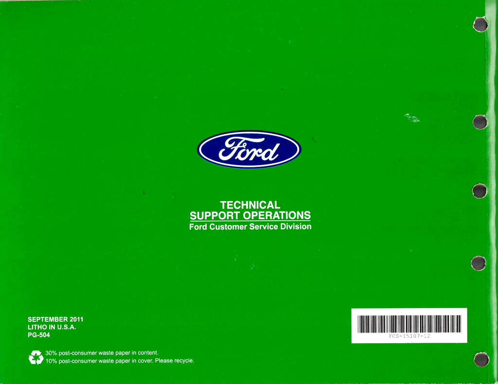 2012 Ford Flex Factory Electrical Wiring Diagrams Manual