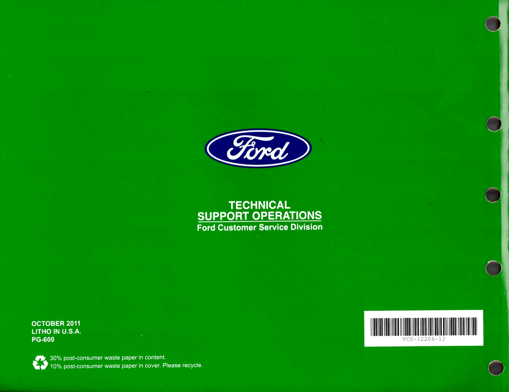 2012 Ford Explorer Factory Electrical Wiring Diagrams Manual
