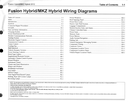 2012 Ford Fusion Hybrid, Lincoln MKZ Hybrid Factory Electrical Wiring Diagrams Manual
