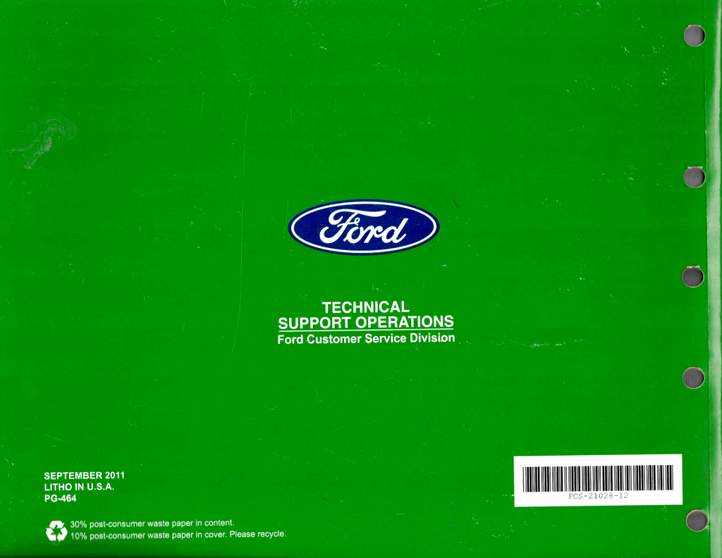 2012 Ford Fusion Hybrid, Lincoln MKZ Hybrid Factory Electrical Wiring Diagrams Manual