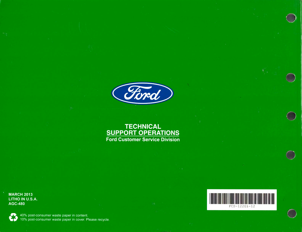 2012 Ford F-650, F-750 Super Duty Factory Electrical Wiring Diagrams Manual