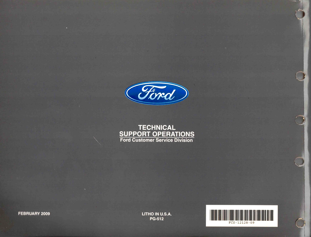 2009 Ford E-Series Factory Electrical Wiring Diagrams Manual