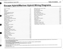 2009 Ford Escape Hybrid, Mercury Mariner Hybrid Factory Electrical Wiring Diagrams Manual