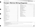 2005 Ford Escape, Mercury Mariner Factory Electrical Wiring Diagrams Manual