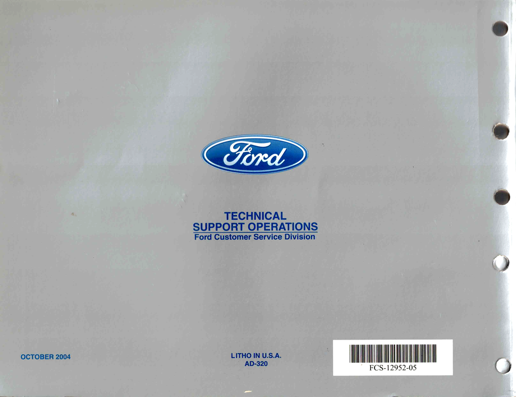 2005 Ford Escape, Mercury Mariner Factory Electrical Wiring Diagrams Manual