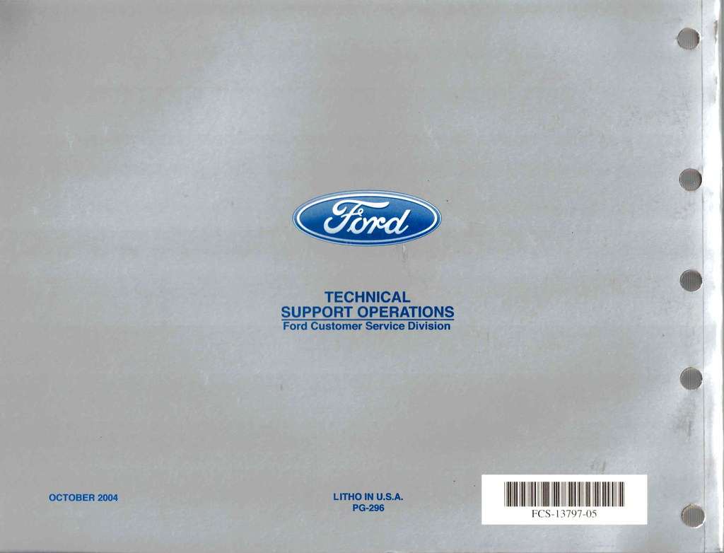 2005 Ford Escape Hybrid Factory Electrical Wiring Diagrams Manual