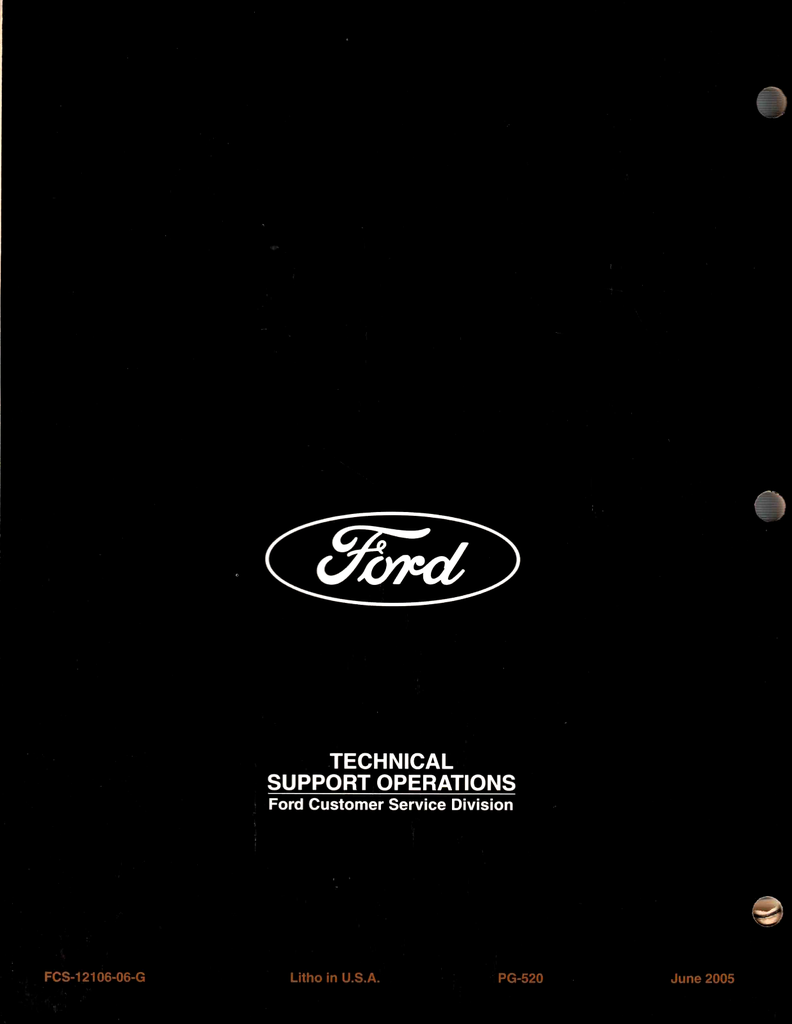 2006 Ford F-650(F650)/F-750 (F750) 6.0L Diesel Factory Powertrain Control/Emissions Diagnosis Service Manual