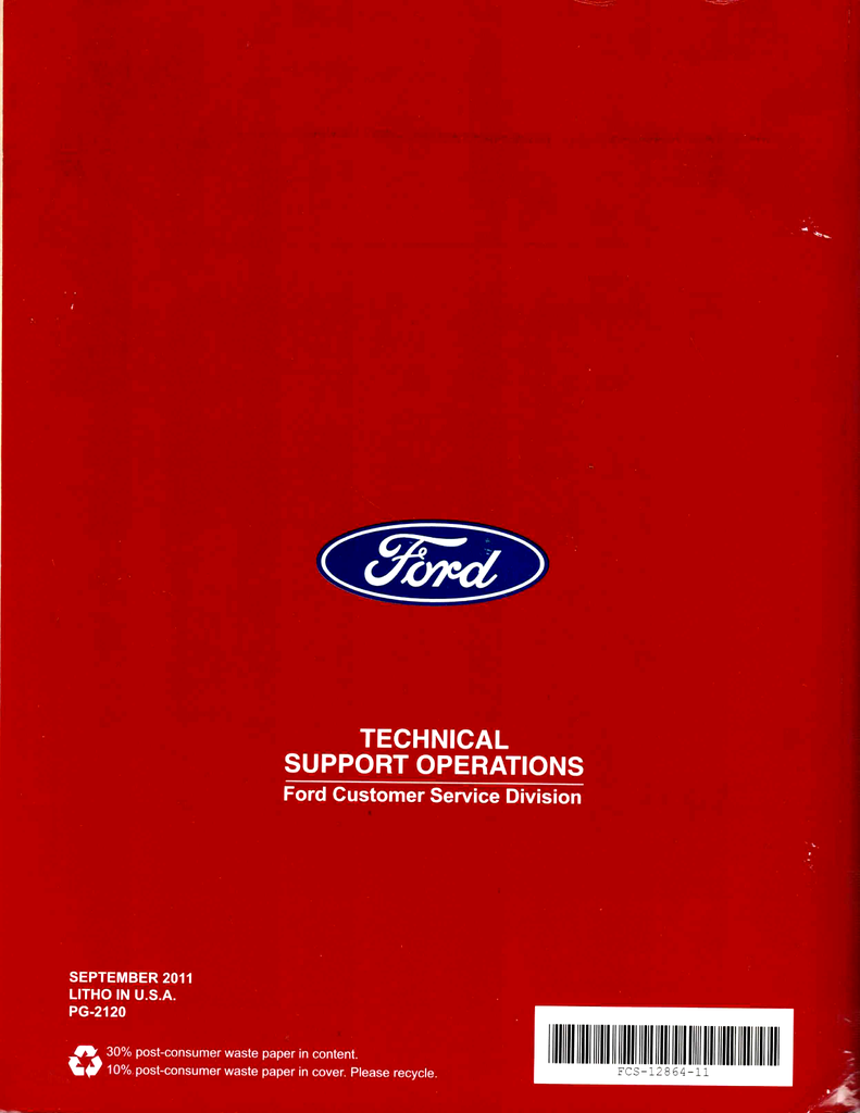 2011 Ford F-650 (F650), F-750 (F750) Super Duty Factory Workshop Service Manual