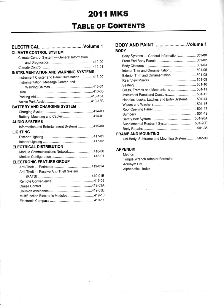 2003 Ford Lincoln MKS Factory Workshop Service Manual Set