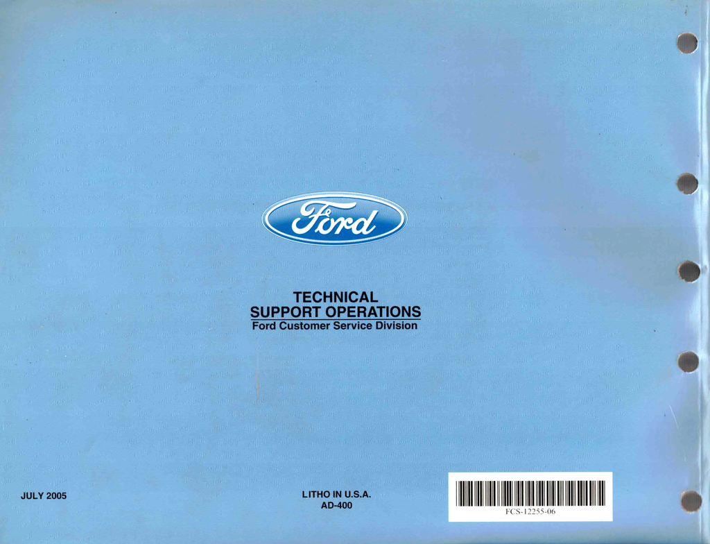 2006 Ford Freestar, Mercury Monterey Factory Electrical Wiring Diagrams Manual