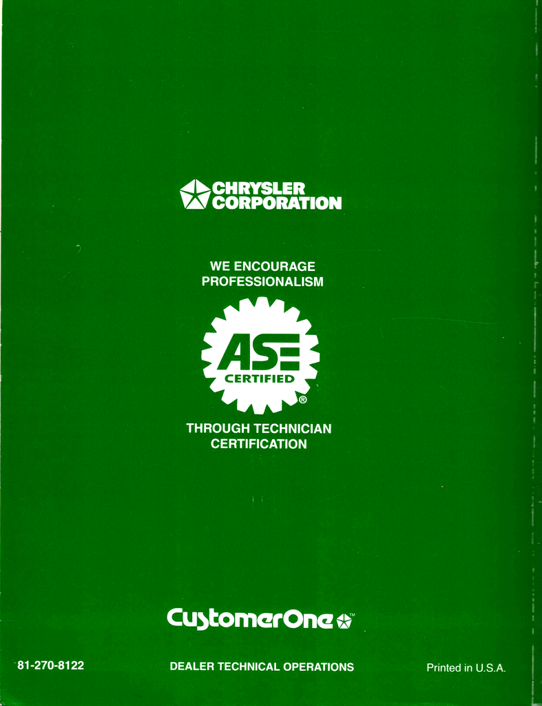 1998 Chrysler Sebring Convertible Factory Shop Repair Service Manual Supplement
