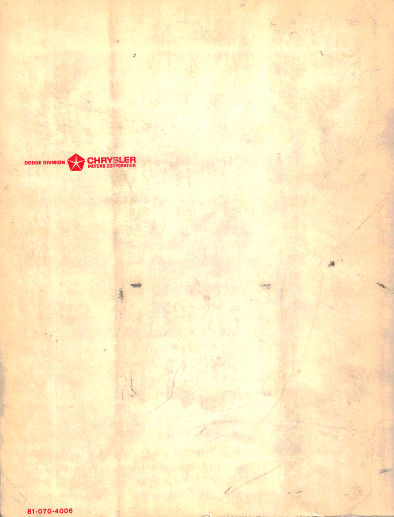 1974 Dodge Colt, Plymouth Cricket Factory Shop Repair Service Manual