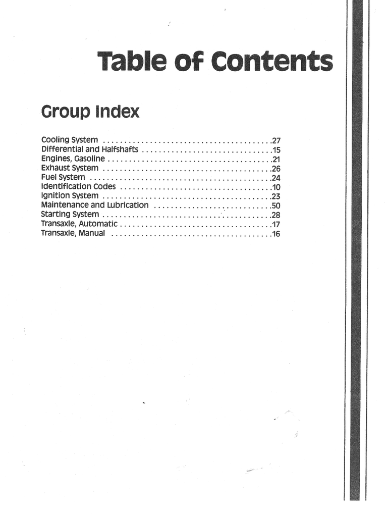 1989 Ford Tempo & Escort, Mercury Topaz Factory Shop Service Manual 2 Vol Set