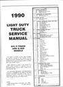 1990 GMC R,V,G,P Light Duty Truck OEM Factory Shop Repair Service Maintenance Manual (Suburban, Jimmy, G Van, P Van, Motorhome)