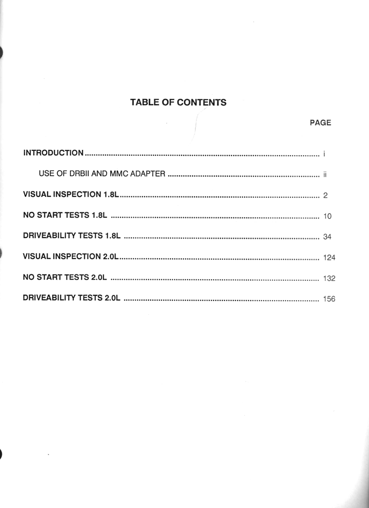 1989 Dodge/Plymouth Colt Wagon/Colt Vista 1.8L/2.0L MMC Powertrain Diagnostic Procedures Factory Service Manual 