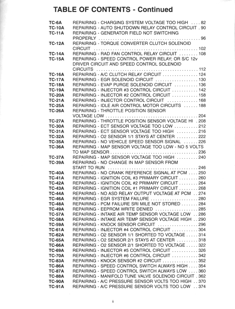 1996 Chrysler/Dodge/Eagle/Plymouth 2.0L/2.4L/2.5L/3.3L/3.5L SFI Car Powertrain Diagnostic Procedures Factory Service Manual 