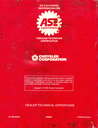 1997 Chrysler/Dodge/Eagle/Plymouth 2.0L/2.4L/2.5L/3.3L/3.5L SFI Passenger Car Powertrain Diagnostic Procedures Factory Service Manual