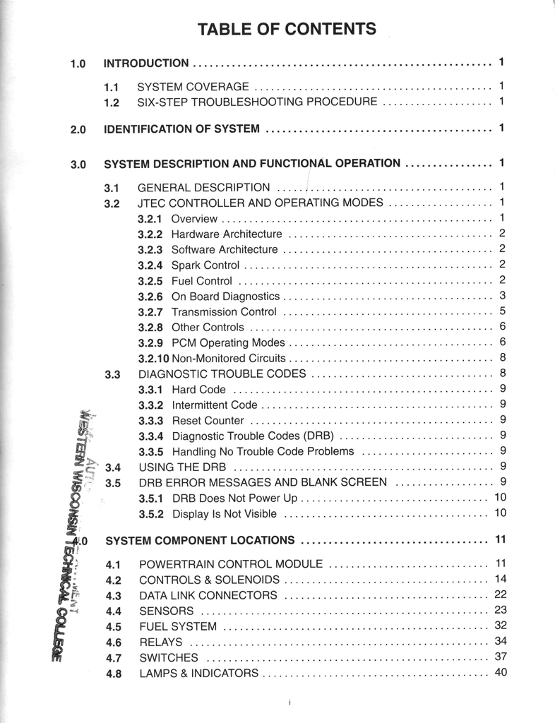 1998 Jeep 2.5L/4.0L/5.2L/5.9L Powertrain Diagnostic Procedures Factory Service Manual 
